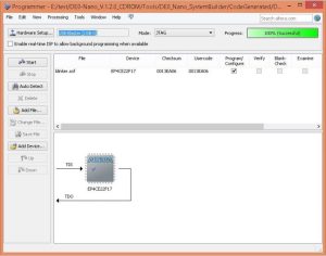 Quartus2 Programmer Blinker 