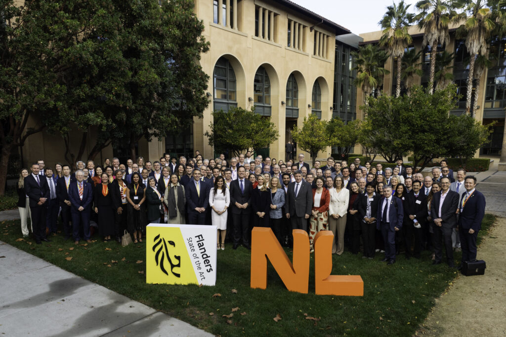 Dutch/Flemish delegation at the Standford University campus during the economic mission to Phoenix and San Fransisco.